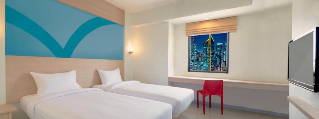 Двухместный (Стандартный двухместный номер с 2 отдельными кроватями), Hop Inn Hotel Makati Avenue Manila