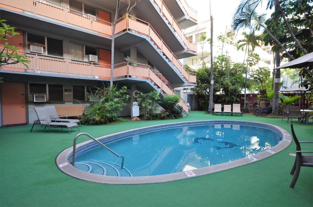 Апартаменты (Апартаменты), Hawaiian King 501 Studio, Pool and BBQ Grill, Sleeps 4