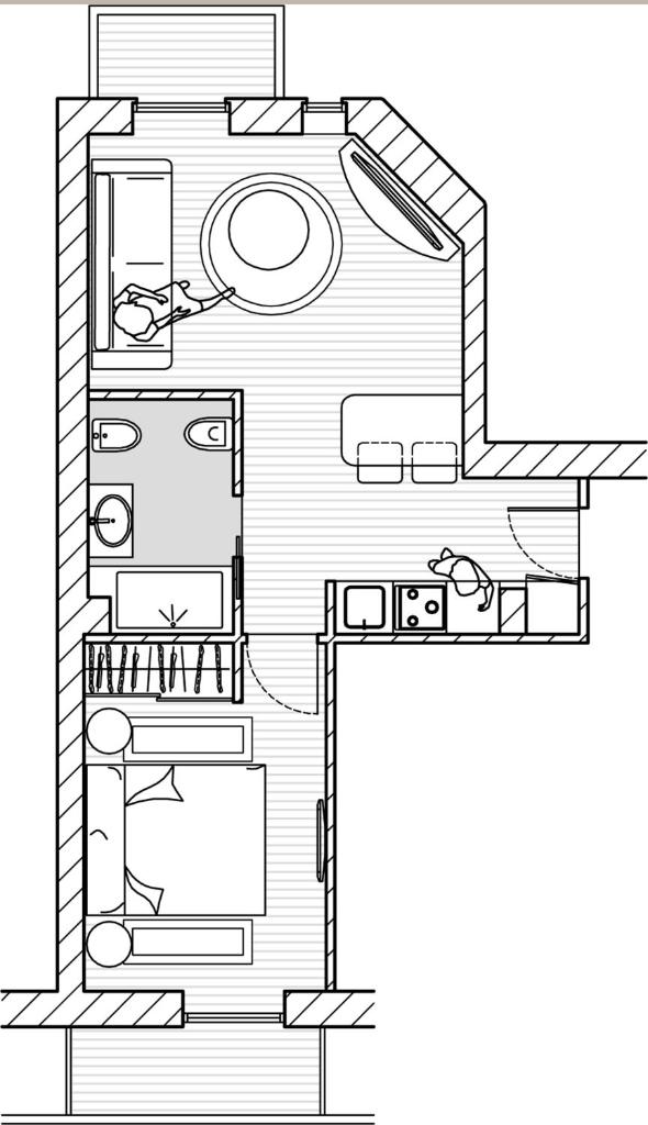 Апартаменты (Апартаменты с 1 спальней и балконом с видом на город), Suite Milano Duomo