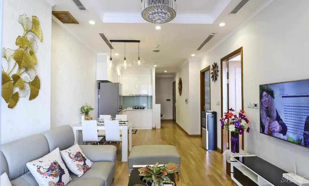 Апартаменты (Апартаменты с 2 спальнями), Happyhome Vinhomes Time City and Parkhill Premium
