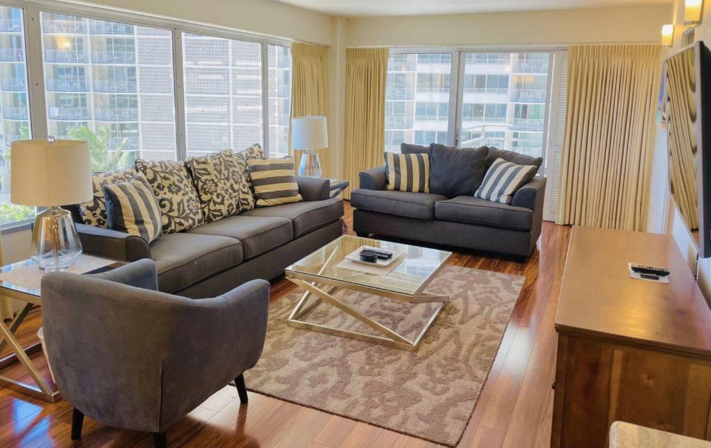 Апартаменты (Апартаменты с 2 спальнями), Ilikai Hotel Condominiums