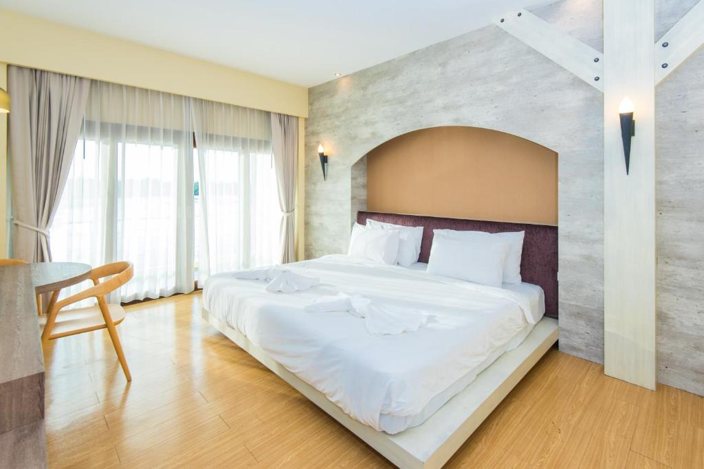 Двухместный (Двухместный номер Делюкс с 1 кроватью) отеля Baan Talay See Cream Resort, Самутсонгкхрам