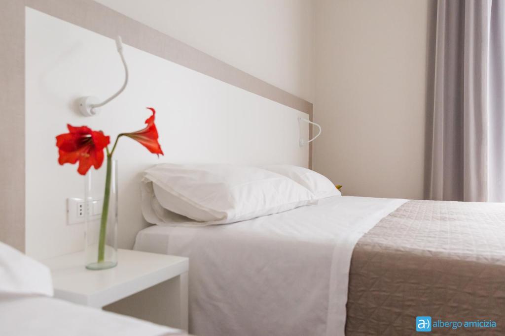 Двухместный (Двухместный номер с 1 кроватью или 2 отдельными кроватями) отеля Hotel Amicizia, Римини