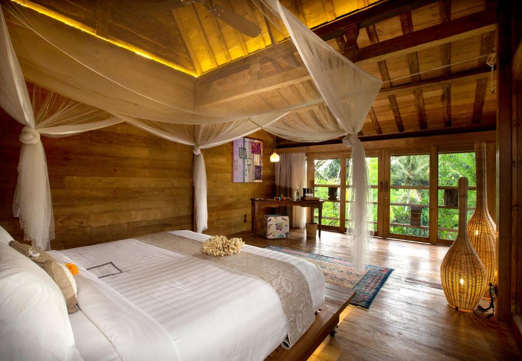 Двухместный (Вилла с 1 спальней, гамаком и видом на джунгли) курортного отеля Blue Karma Nestling Ubud, Убуд