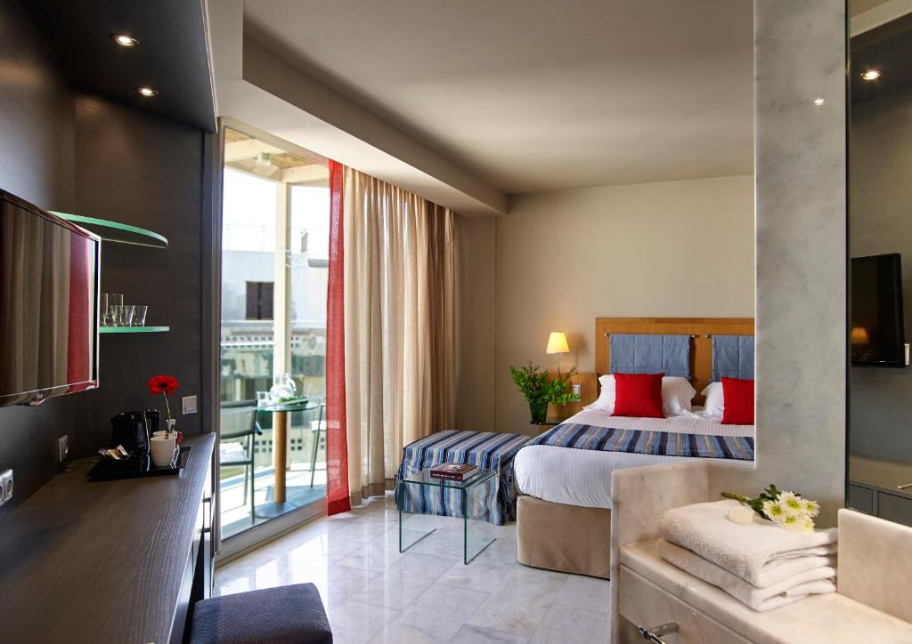 Одноместный (Одноместный номер с видом на город) отеля Kyma Suites Beach Hotel, Ретимно, Крит