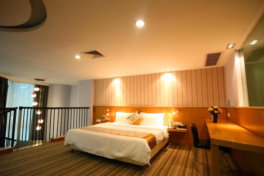 Трехместный (Роскошный трехместный номер) отеля Shanshui Trends Hotel East Station, Гуанчжоу