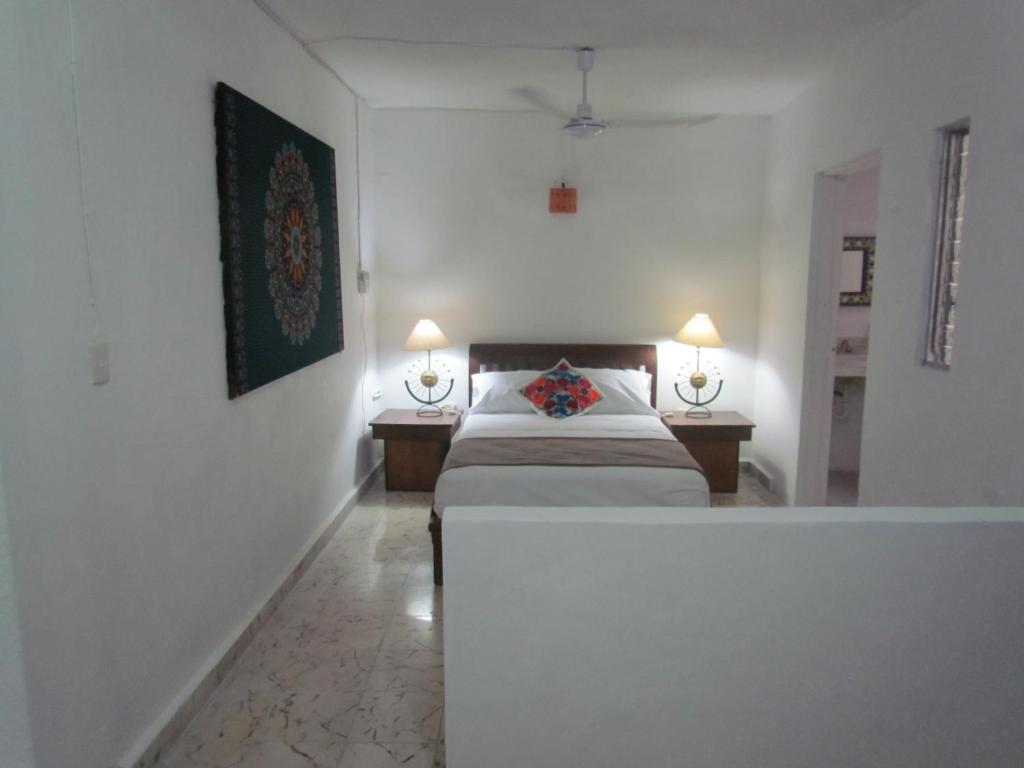 Двухместный (Бюджетный двухместный номер с 1 кроватью) гостевого дома Casa del Solar Centro Cozumel, Косумель