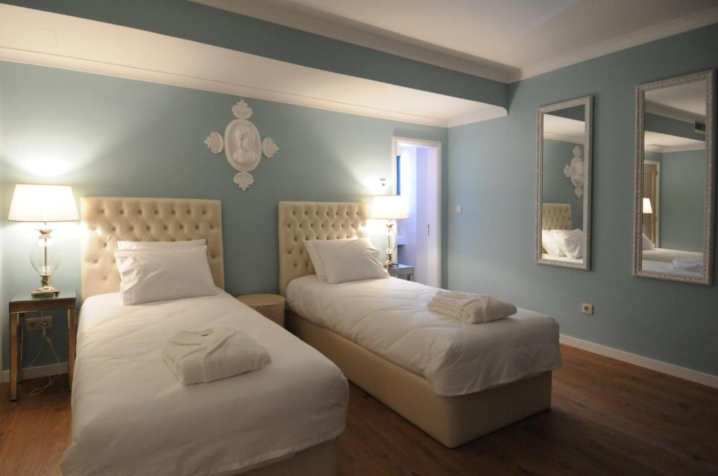 Двухместный (Двухместный номер с 2 отдельными кроватями (3 этаж), вид на реку) отеля Private Villa Porto, Порту