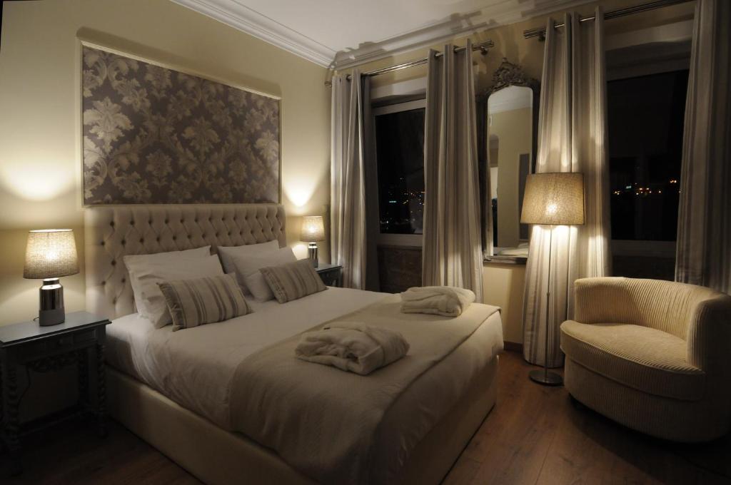 Двухместный (Двухместный номер с 1 кроватью (2 этаж), вид на реку) отеля Private Villa Porto, Порту