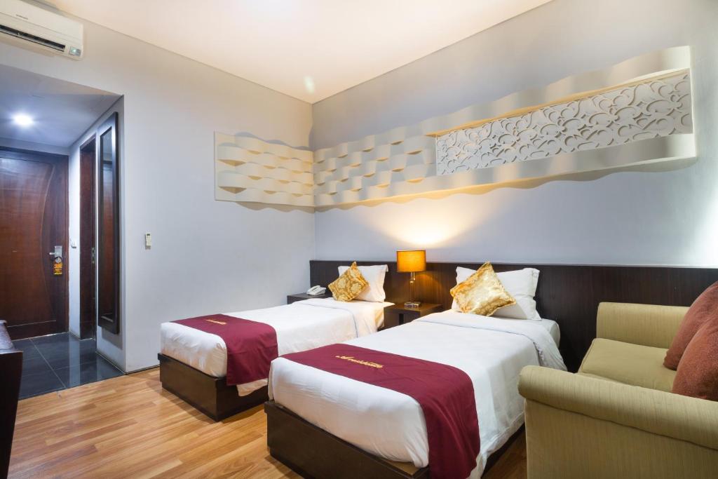 Двухместный (Двухместный номер Делюкс с 1 кроватью или 2 отдельными кроватями) отеля A Residence, Кута
