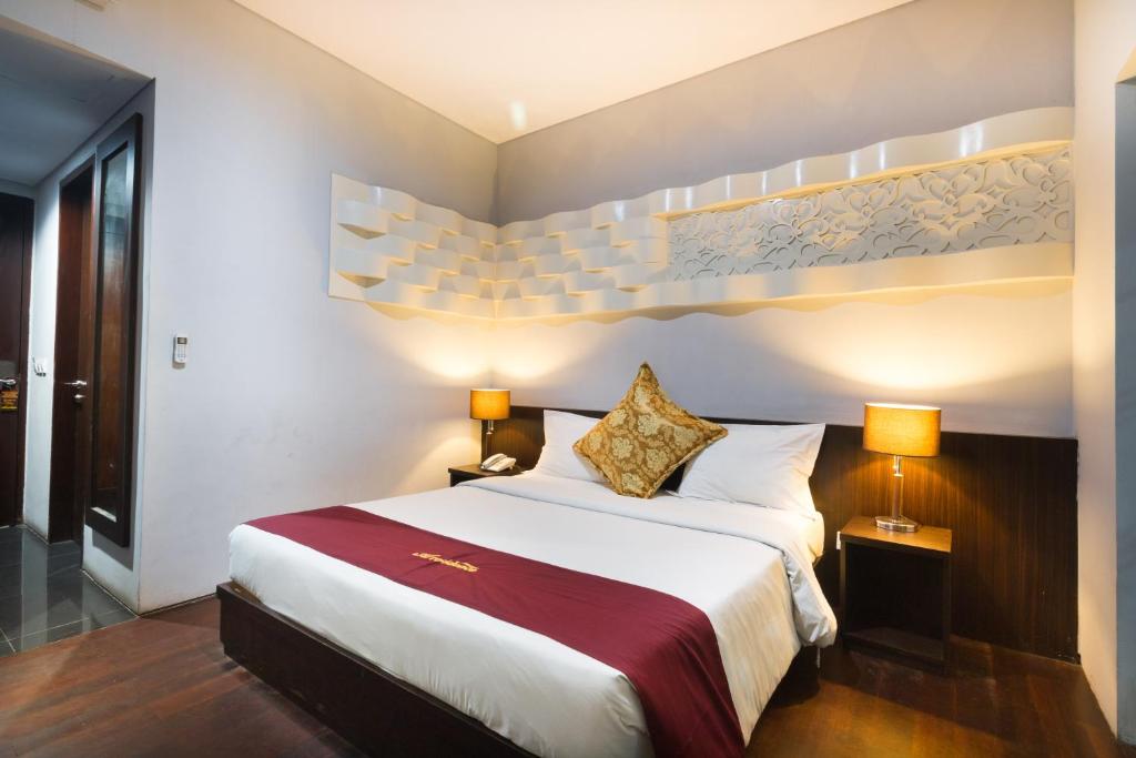 Двухместный (Двухместный номер Делюкс с 1 кроватью или 2 отдельными кроватями, вид на город) отеля A Residence, Кута