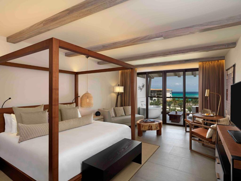 Двухместный (Номер Alcoba с видом на океан и 1 кроватью размера «king-size» [Только для взрослых]) курортного отеля UNICO 20°N 87°W - Riviera Maya, Акумаль