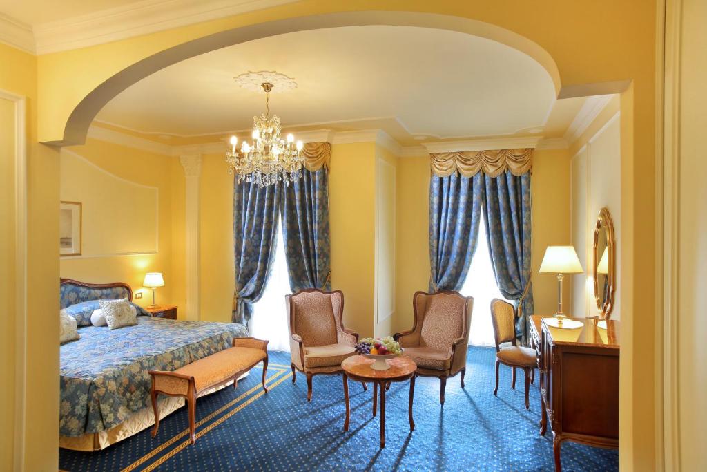 Сьюит (Полулюкс с доступом в спа-центр) отеля Grand Hotel Trieste & Victoria, Абано-Терме