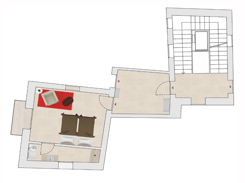 Двухместный (Двухместный номер Делюкс с 1 кроватью или 2 отдельными кроватями) апарт-отеля Re Federico Apartments, Сиракузы