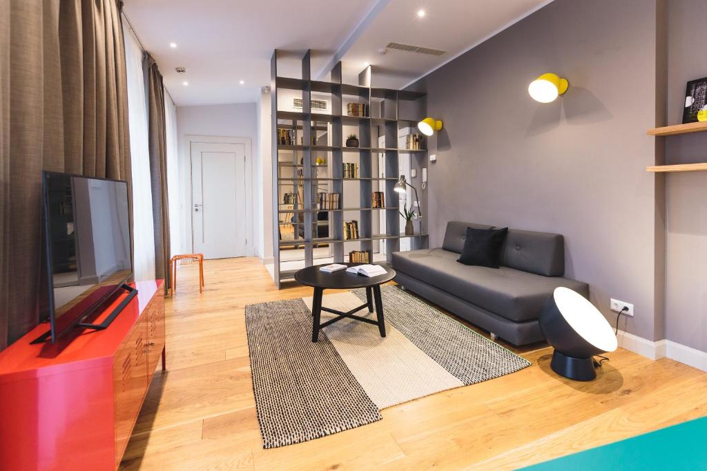 Апартаменты (Апартаменты «Арт-Пентхаус» с 1 спальней и террасой), Riga Lux Apartments - Skolas