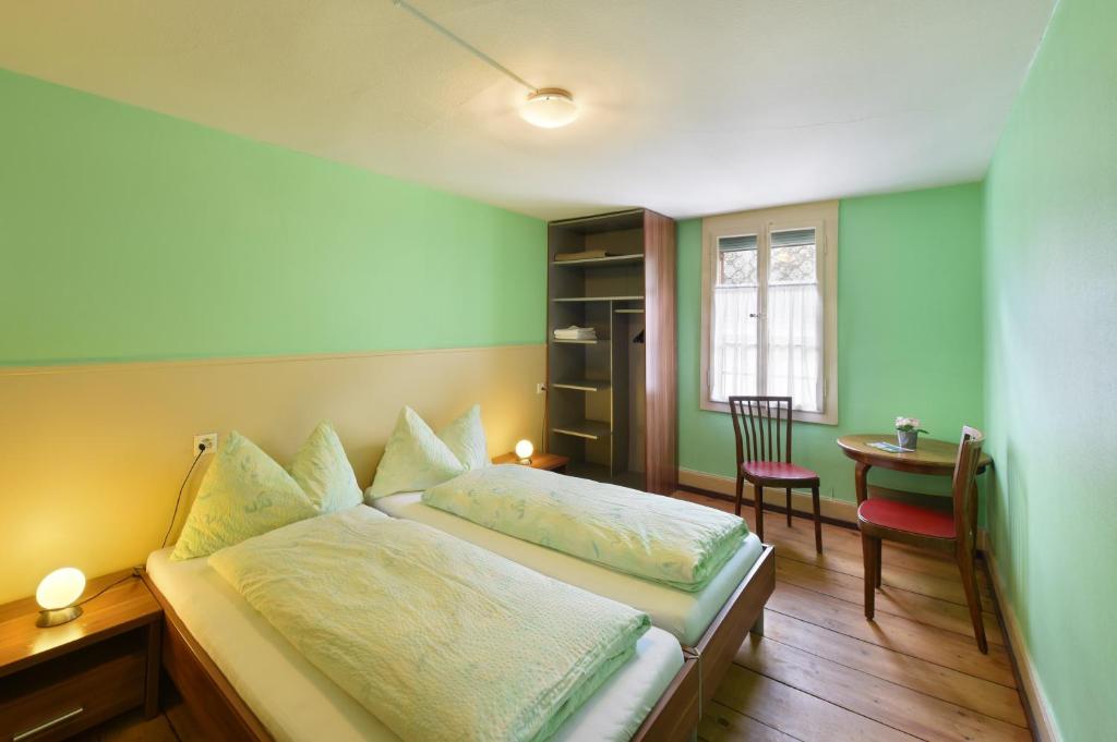 Двухместный (Двухместный номер с 1 кроватью и общей ванной комнатой) хостела Budget Waldhotel Unspunnen, Интерлакен
