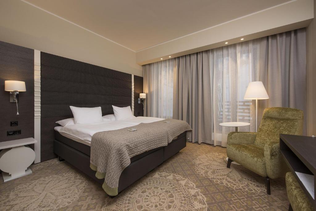 Двухместный (Классический двухместный номер с 1 кроватью или 2 отдельными кроватями и доступом в спа-центр) отеля Lydia Hotel, Тарту