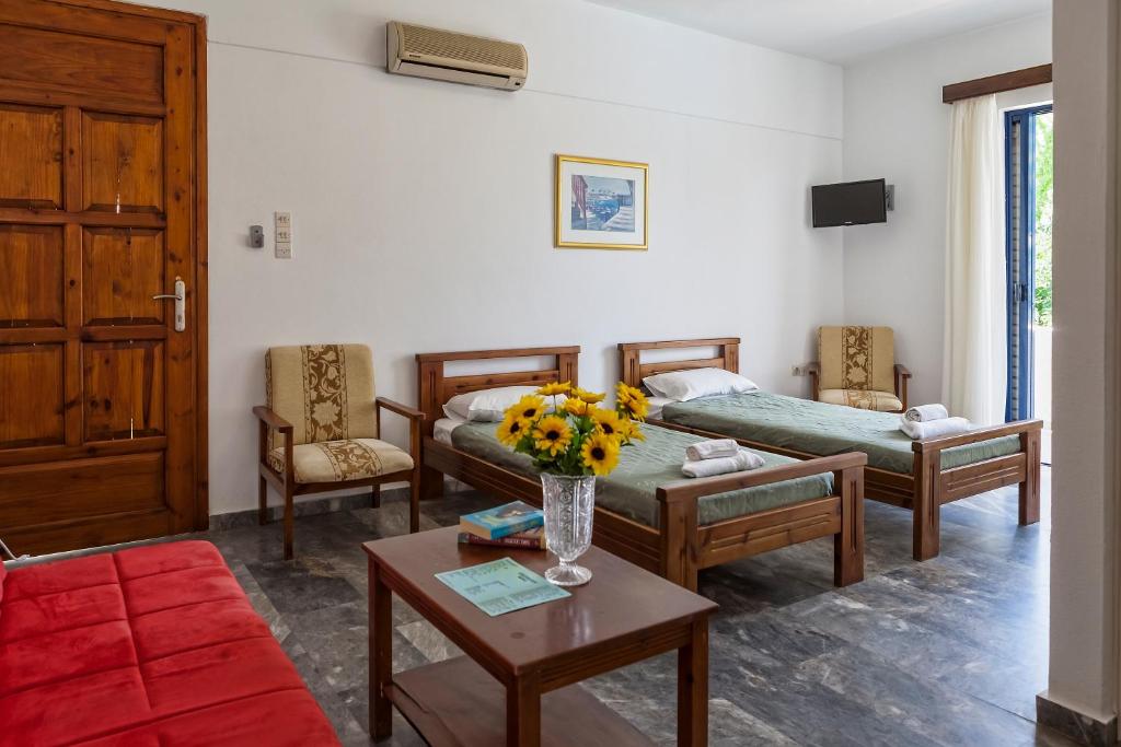 Апартаменты (Апартаменты с 1 спальней) апарт-отеля Cretan Sun, Платанес