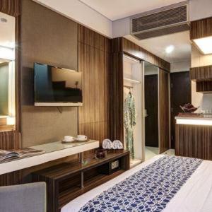 Двухместный (Улучшенный двухместный номер с 1 кроватью) отеля Sampit Residence Managed by FLAT06, Джакарта