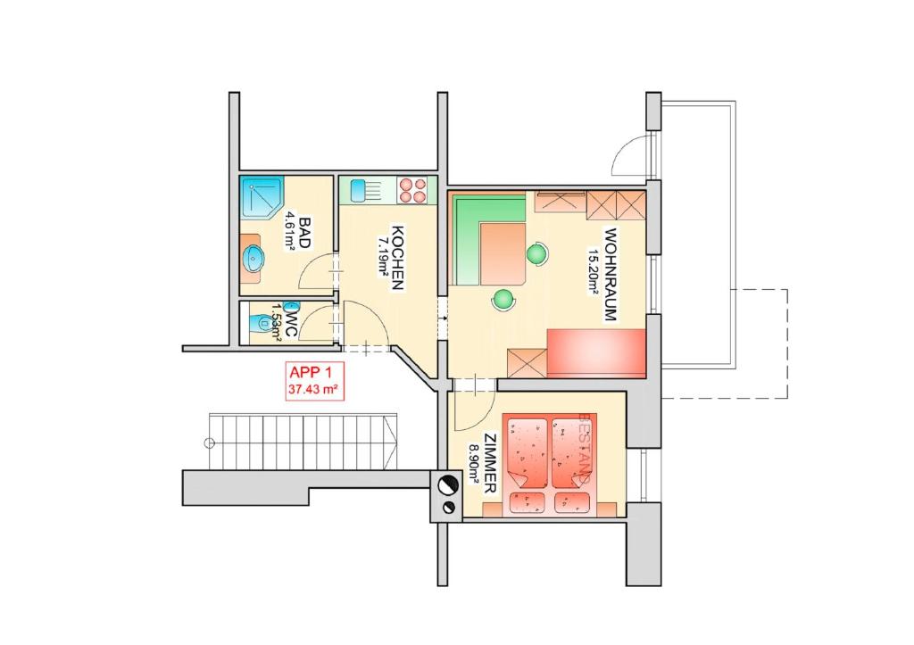 Апартаменты (Апартаменты (для 2–4 взрослых)) апартамента Appartementhaus Renate, Раурис