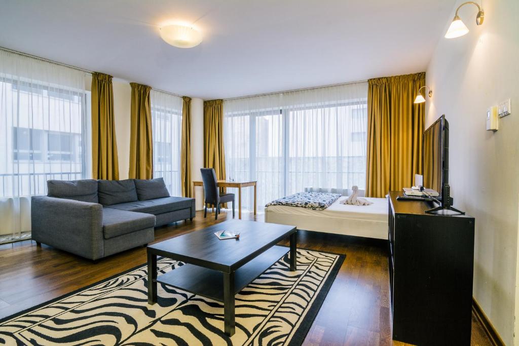 Апартаменты (Апартаменты Делюкс с 1 спальней) апарт-отеля Luxury Downtown Apartments, Будапешт