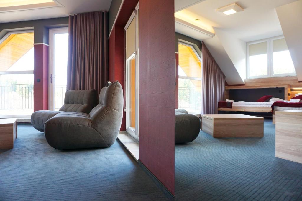 Четырехместный (Улучшенный четырехместный номер) отеля Villa Winterpol, Карпач