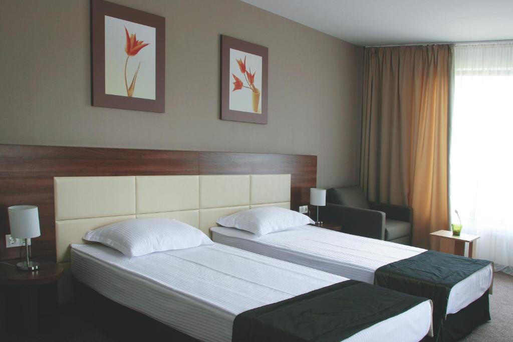 Двухместный (Двухместный номер с 1 кроватью или 2 отдельными кроватями и балконом) отеля Spa Hotel Belchin Garden, Белчин