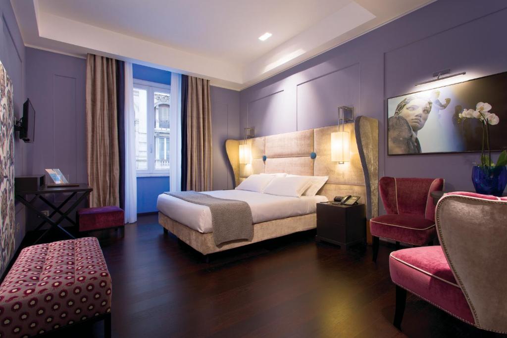 Двухместный (Представительский двухместный номер с 1 кроватью или 2 отдельными кроватями) отеля Stendhal Dependance Luxury Suites, Рим