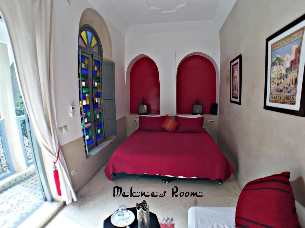 Двухместный (Deluxe King Room Meknes) отеля Riad Bel Haj, Марракеш