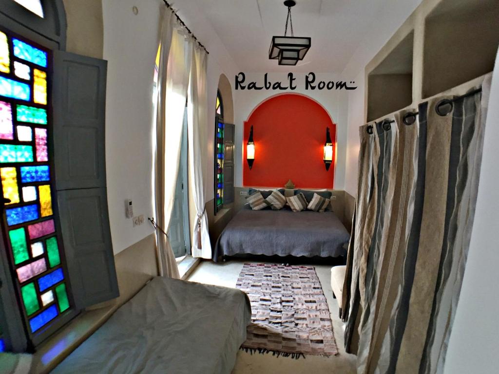Двухместный (Deluxe Queen Room Rabat) отеля Riad Bel Haj, Марракеш