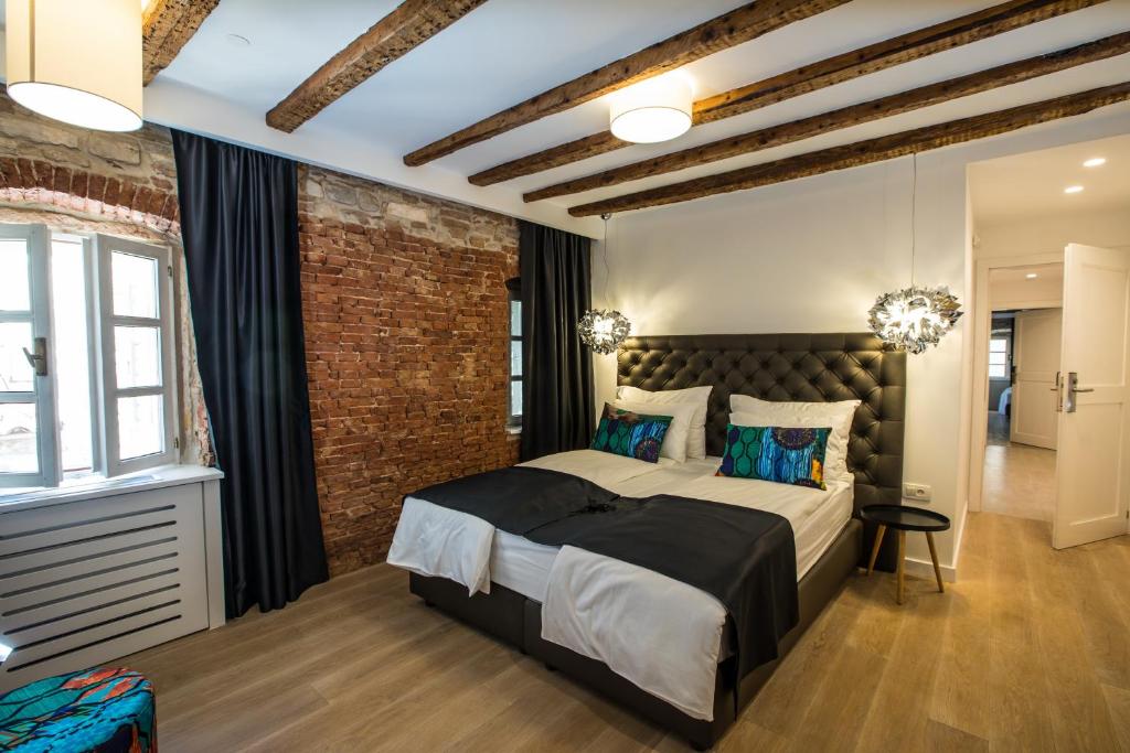 Двухместный (Двухместный номер Делюкс с 1 кроватью или 2 отдельными кроватями) отеля Spalato Luxury Rooms, Сплит