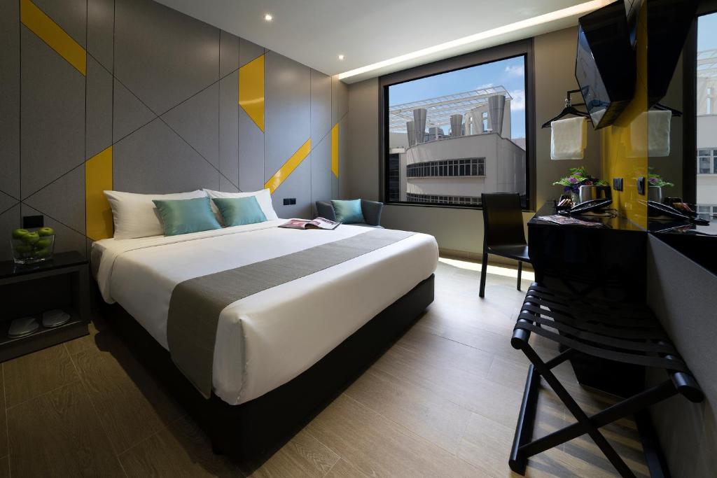Двухместный (Двухместный номер «Премьер» с 1 кроватью) отеля Hotel Mi, Сингапур (город)