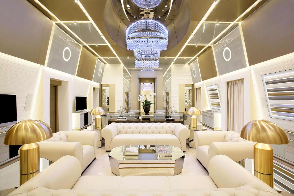 Сьюит (Королевский люкс «Катара» в пентхаусе с 4 спальнями и видом на городской пейзаж) отеля Excelsior Hotel Gallia - Luxury Collection Hotel, Милан
