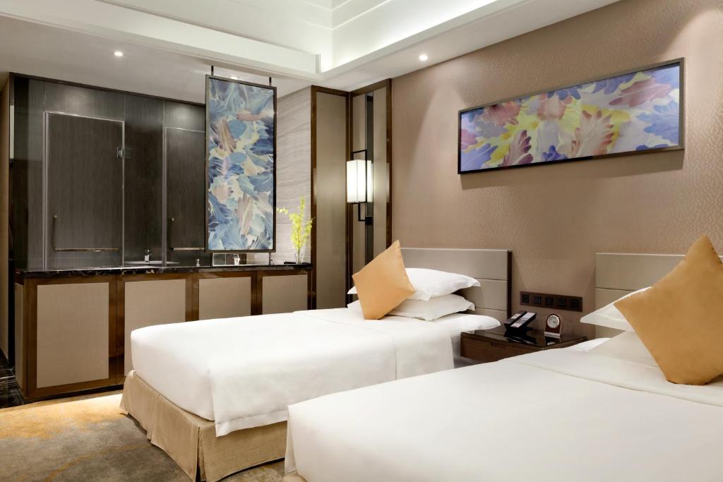 Двухместный (Двухместный номер с 2 отдельными кроватями - Для некурящих) отеля Foshan Ramada Hotel, Фошань
