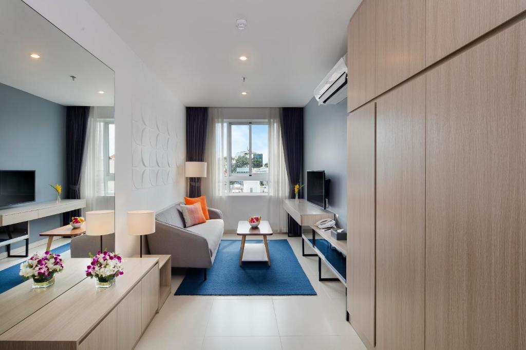 Апартаменты (С 2 спальнями) апарт-отеля Oakwood Apartments Ho Chi Minh City, Хошимин
