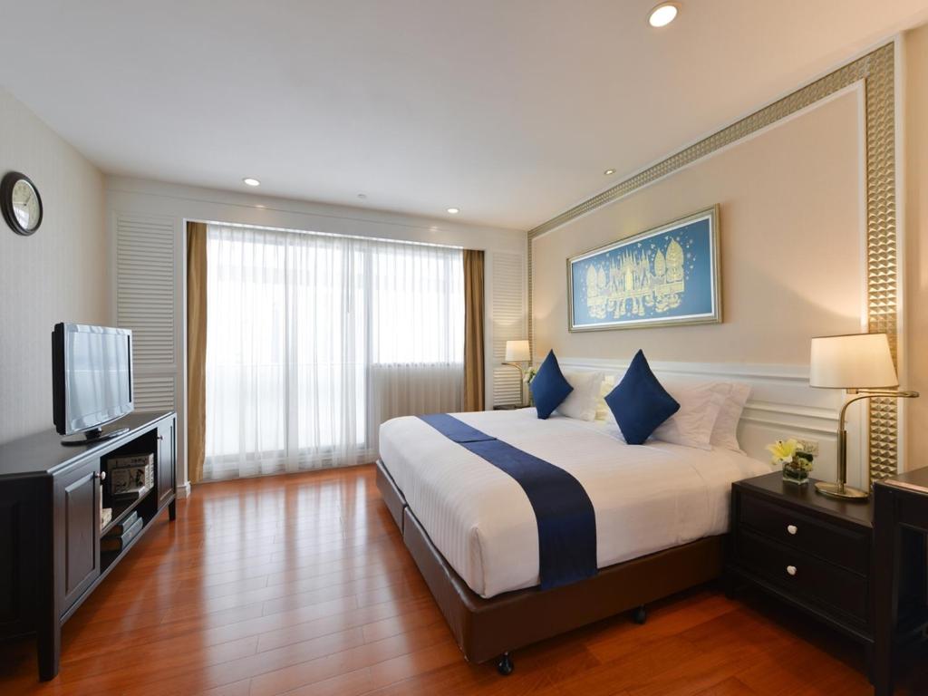 Двухместный (Двухместный номер Делюкс с 1 кроватью или 2 отдельными кроватями и видом на реку) отеля Centre Point Silom, Бангкок