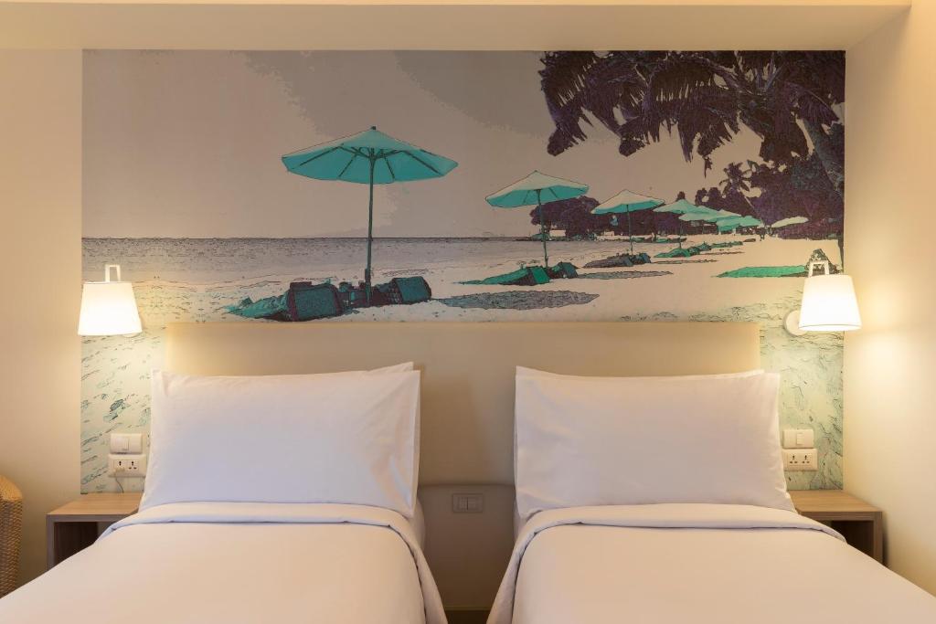 Двухместный (Стандартный двухместный номер с 1 кроватью или 2 отдельными кроватями) отеля Premier Inn Pattaya, Паттайя