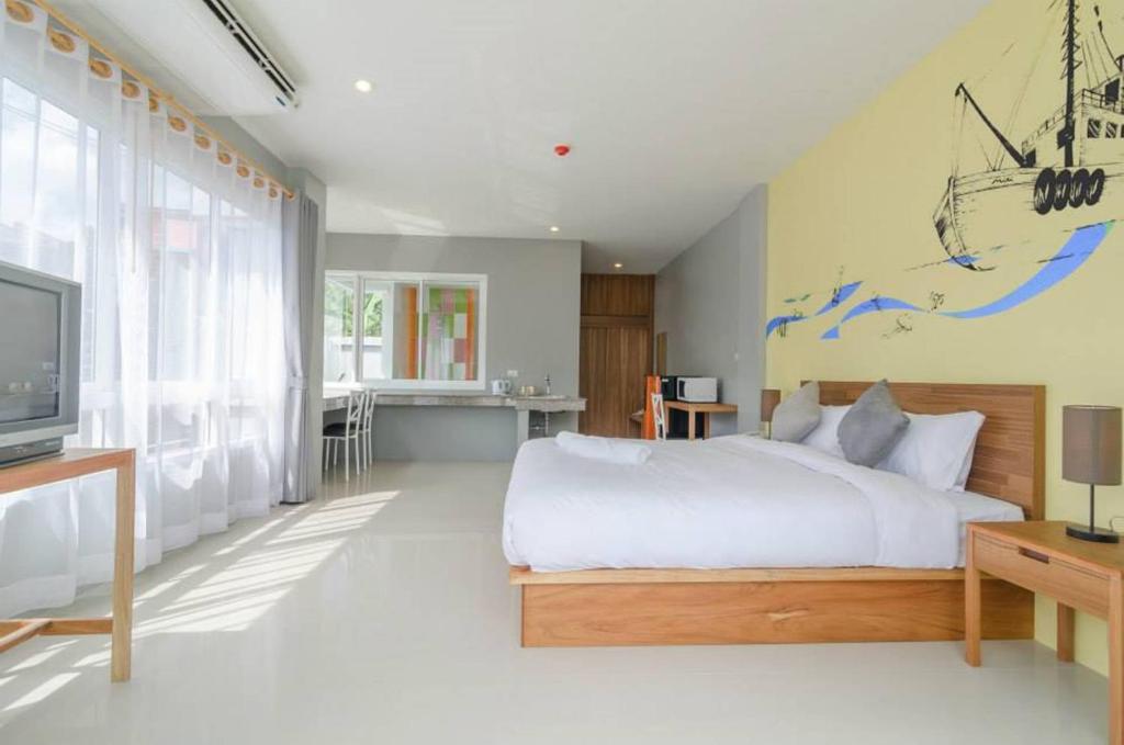 Двухместный (Двухместный номер Делюкс с 1 кроватью, вид на бассейн) курортного отеля Ao Nang Miti Resort, Краби
