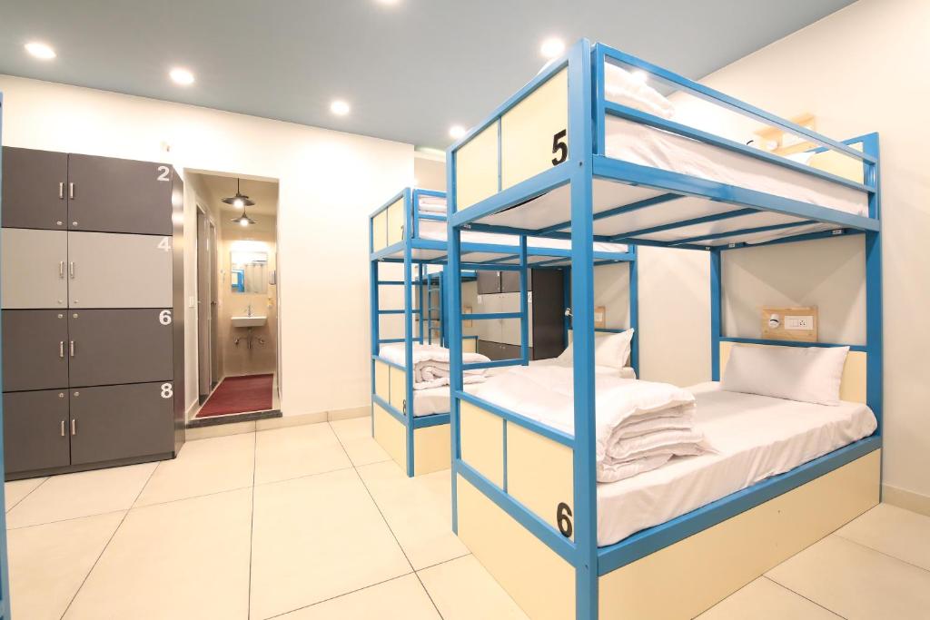 Номер (Кровать в общем номере для мужчин и женщин с кондиционером) хостела Blue Beds Hostel, Джайпур