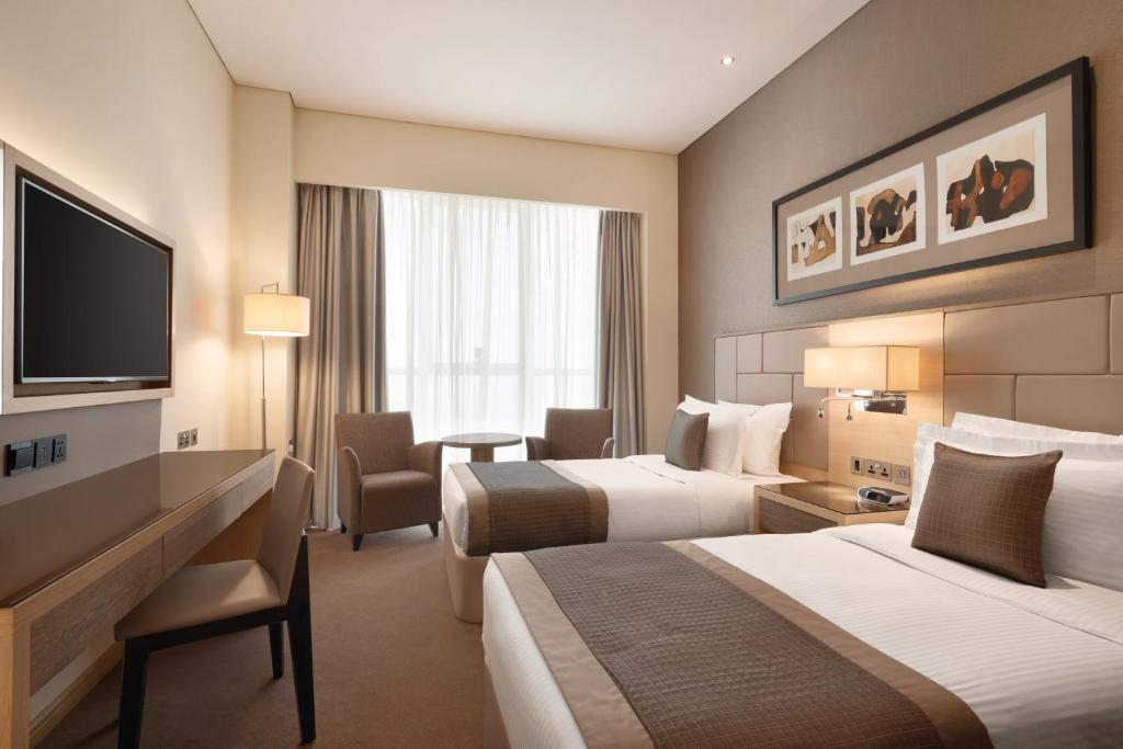 Двухместный (Двухместный номер Делюкс с 2 отдельными кроватями) отеля TRYP by Wyndham Abu Dhabi City Center, Абу-Даби