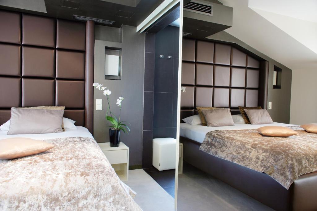 Сьюит (Полулюкс с кроватью размера «king-size», балконом и гидромассажной ванной) отеля Hotel Damianii, Омиш