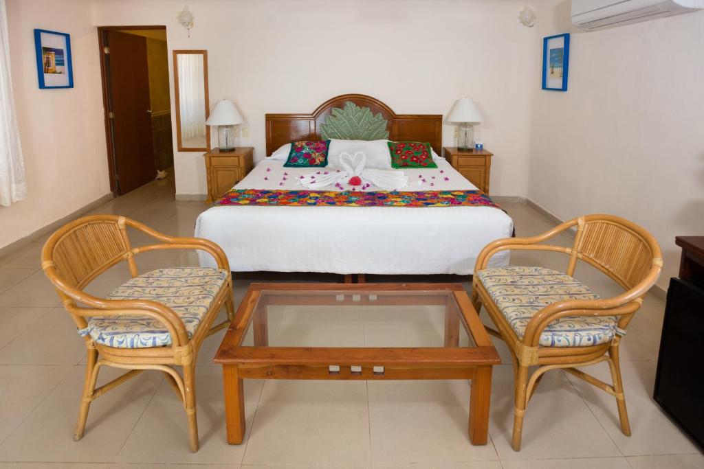 Двухместный (Номер с кроватью размера «king-size»), Hotel La Joya Isla Mujeres