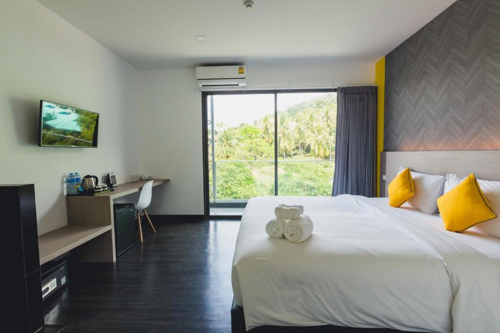 Двухместный (Двухместный номер Делюкс с 1 кроватью и видом на море) отеля Wake Up Aonang Hotel, Краби