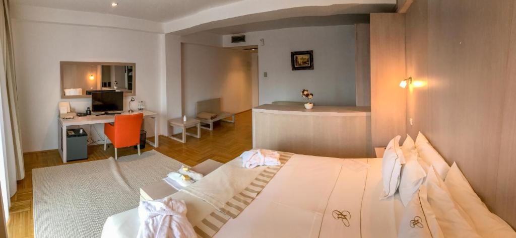 Двухместный (Двухместный номер Делюкс с 1 кроватью или 2 отдельными кроватями) отеля Hotel Satu Mare City, Сату-Маре