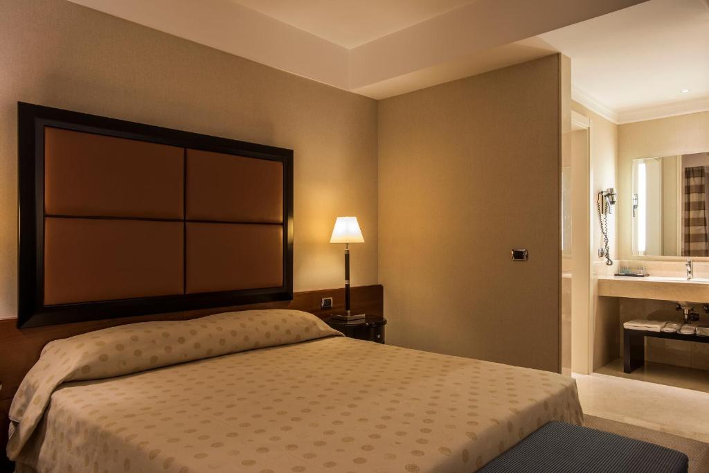 Двухместный (Двухместный номер Делюкс с 1 кроватью или 2 отдельными кроватями, вид на город) отеля Ergife Palace Hotel, Рим