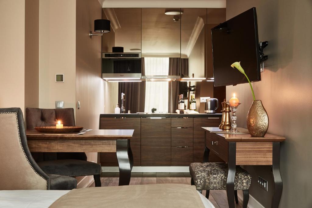 Двухместный (Роскошный двухместный номер с 1 кроватью или 2 отдельными кроватями) апарт-отеля Aparthotel Best Views, Краков