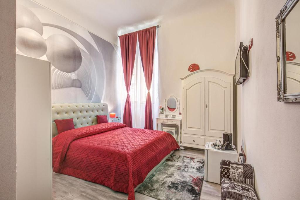 Двухместный (Улучшенный двухместный номер с 1 кроватью и отдельной ванной комнатой) отеля Gate of Paradise Florence B&B, Флоренция
