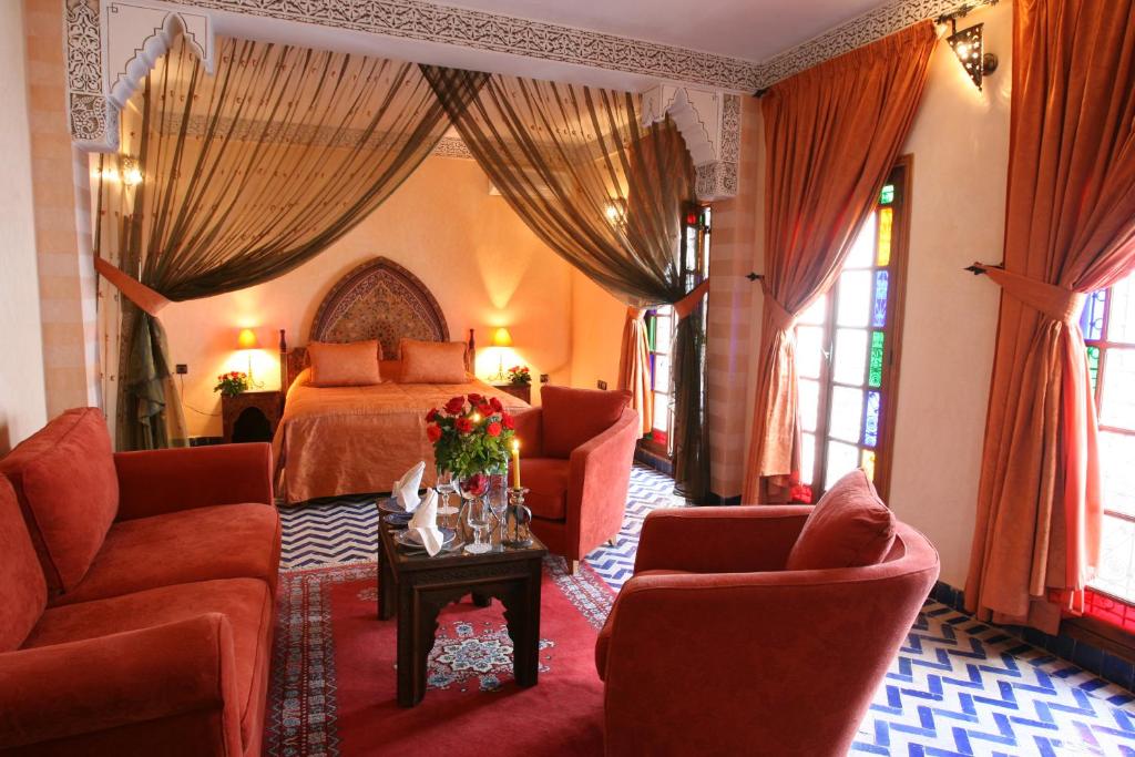 Двухместный (Улучшенный двухместный номер с 1 кроватью) отеля Dar Al Andalous, Фес