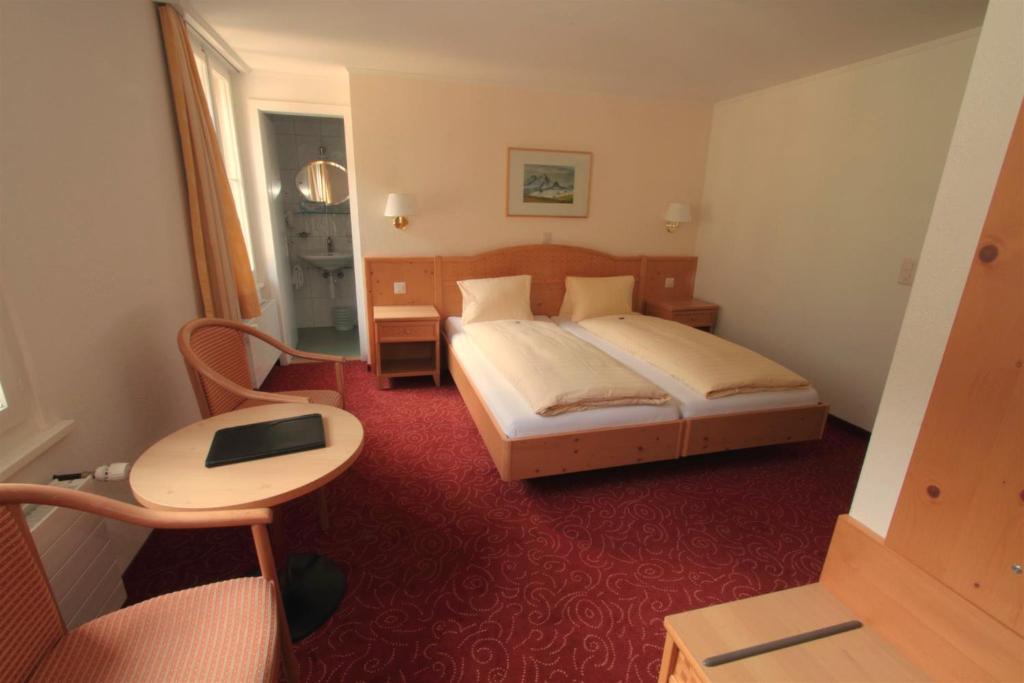 Двухместный (Стандартный двухместный номер с 1 кроватью) отеля Hotel Staubbach, Лаутербруннен