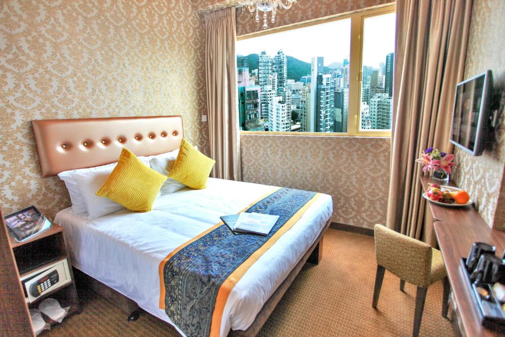 Двухместный (Улучшенный номер, пакет «полный пансион») отеля Grand City Hotel, Гонконг (город)